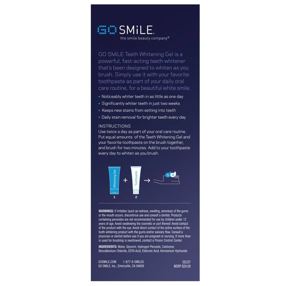 Go Smile Teeth Whitening Gel NIB 3.4 oz - Picture 3 of 9